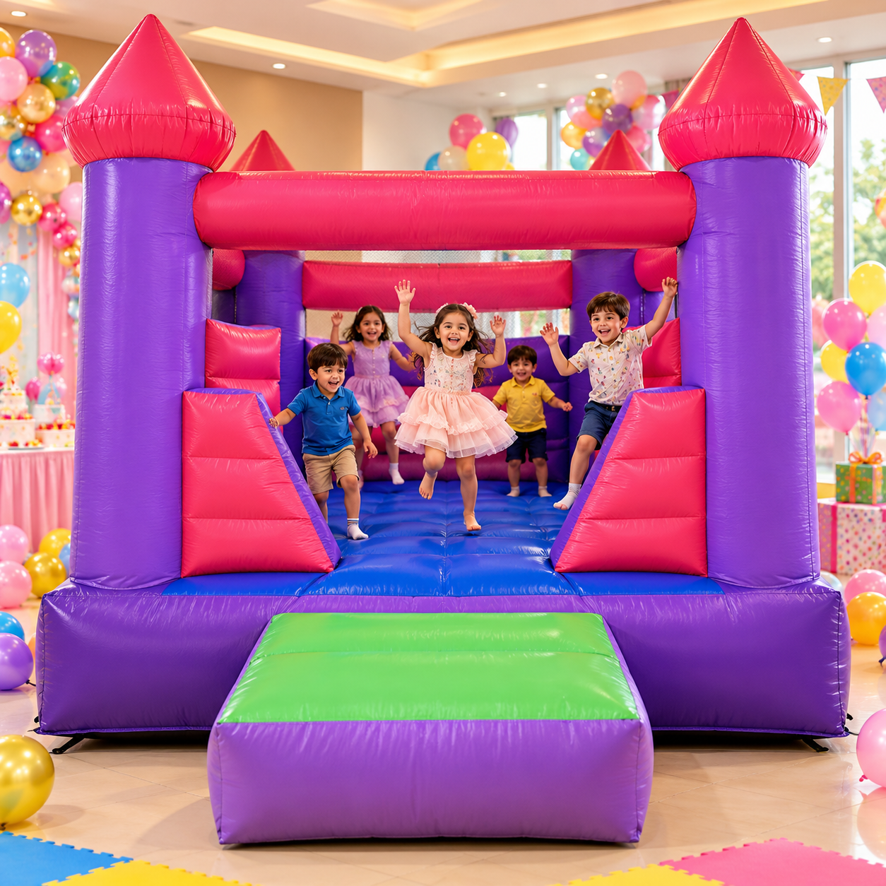 Multicolour Castle Bouncy Castle
