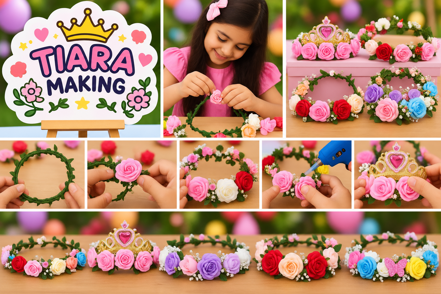 DIY Floral Tiara Making Experience