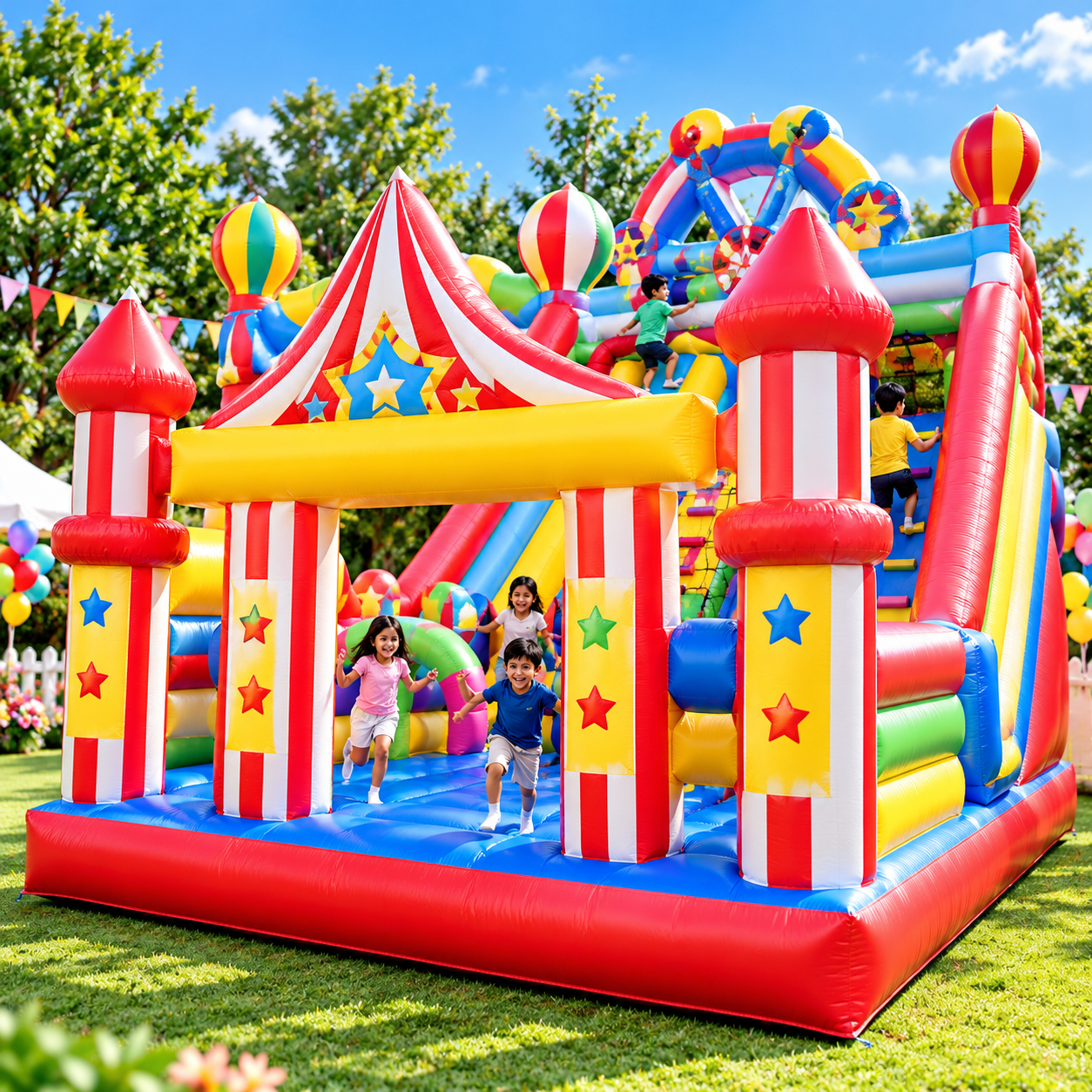 Carnival Fun City Inflatable Obstacle Course