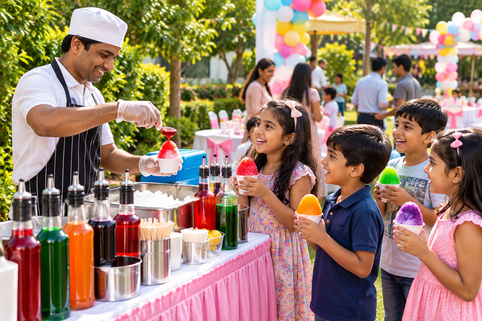 Ice Gola Stall for Birthday Parties & Events