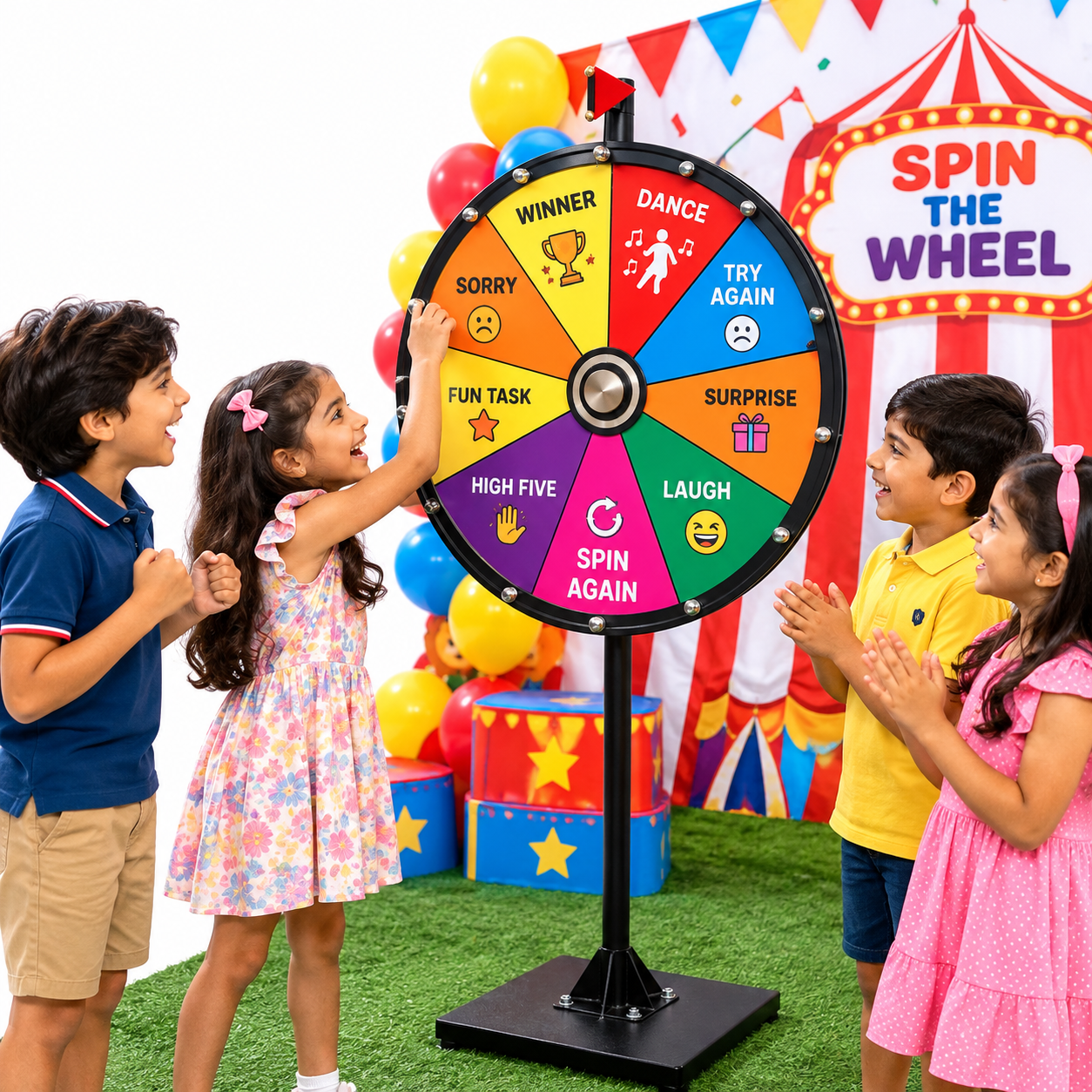 Spin the Wheel Game for Kids' Birthday Parties & Events