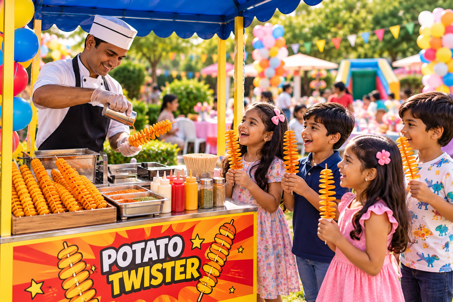 Potato Twister Live Stall for Parties & Events