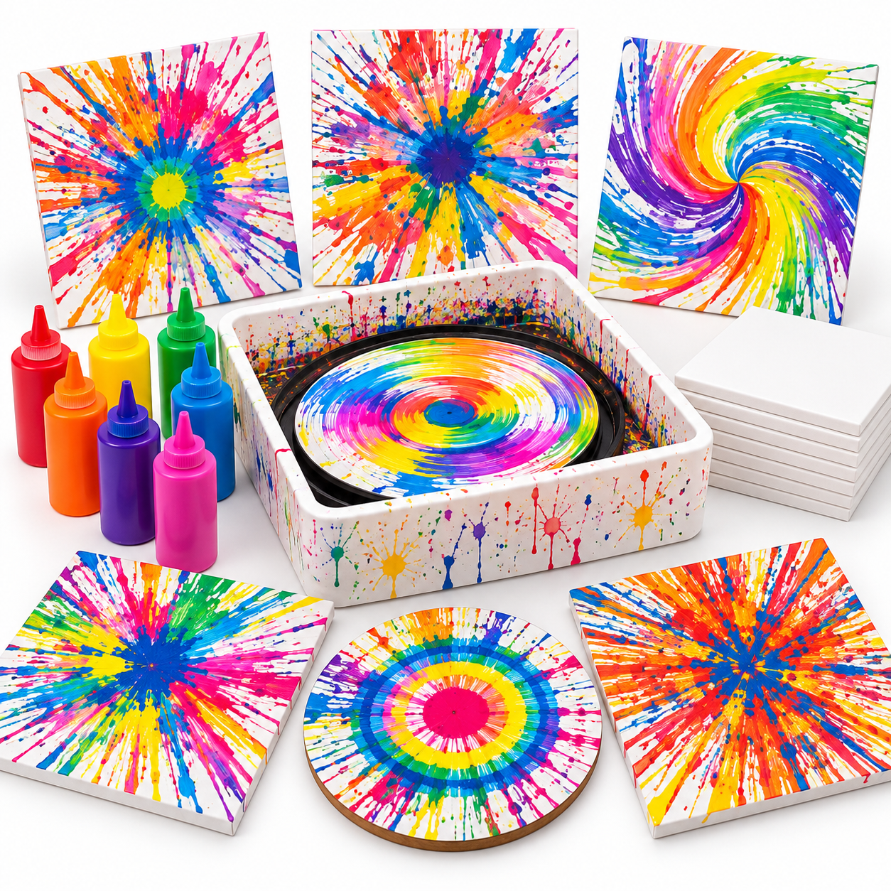 DIY Spin Art Painting Experience