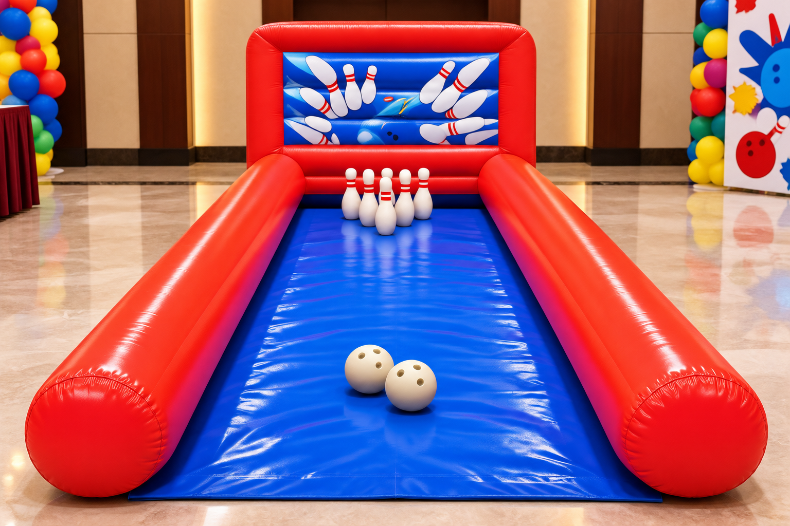 Inflatable bowling