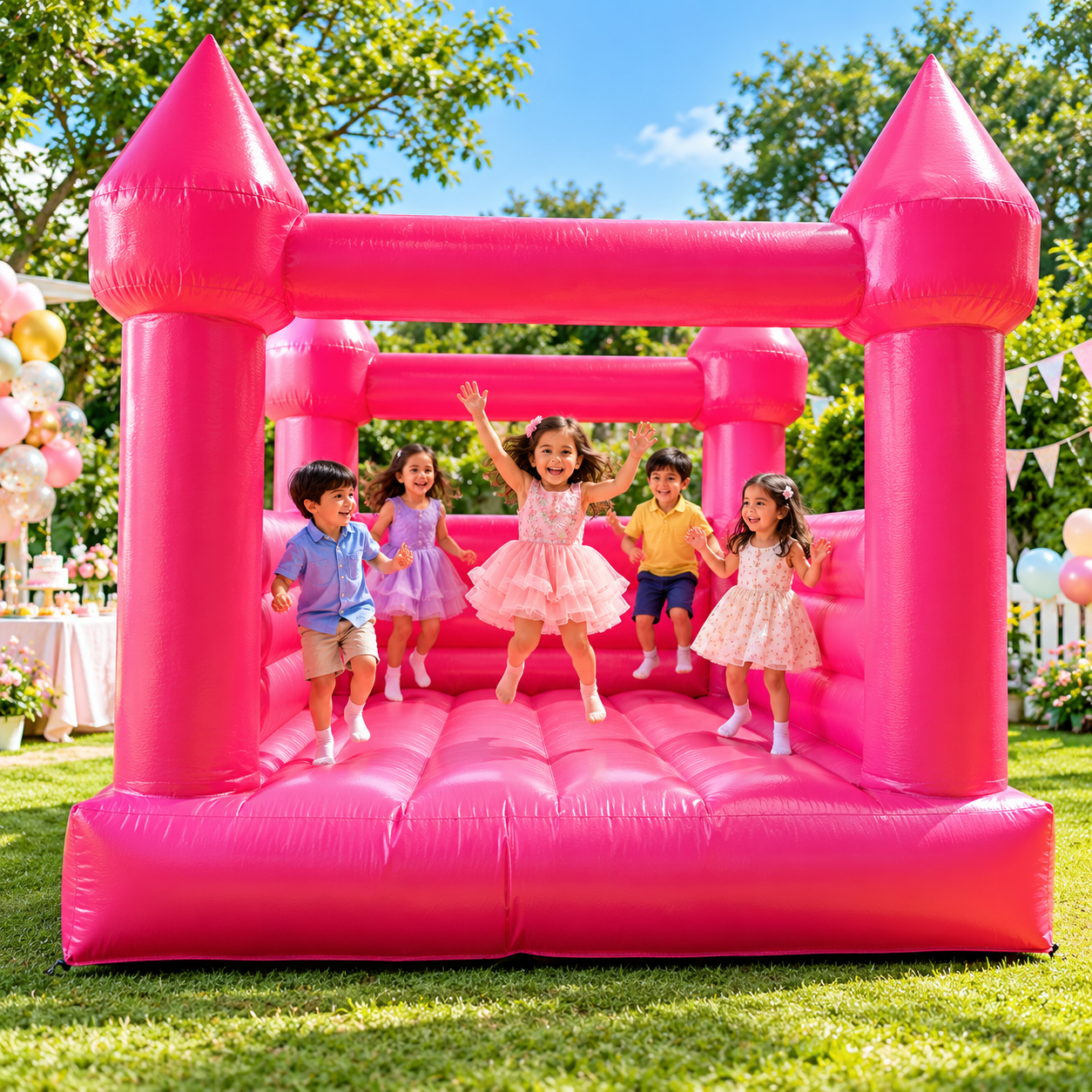 Pink Castle Bouncy Castle
